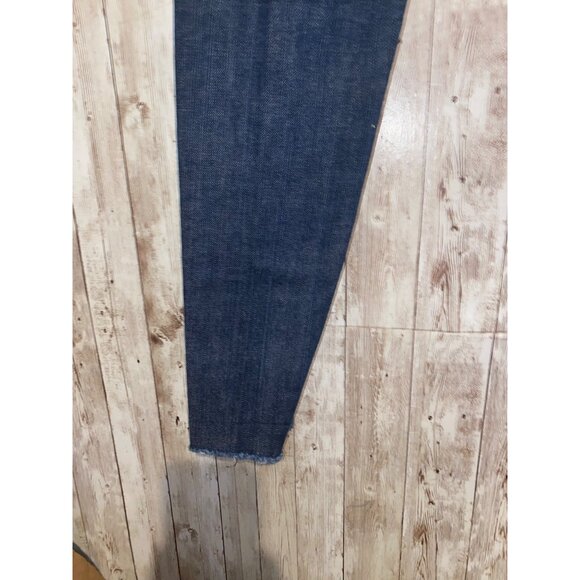 Women's House of Deréon Beyoncé Denim Blue Jeans Size 5/6 Gold Thick Stitch - Picture 9 of 13